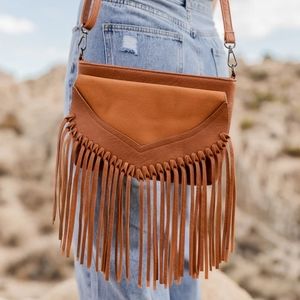 Dancing Down Broadway Brown Crossbody Purse